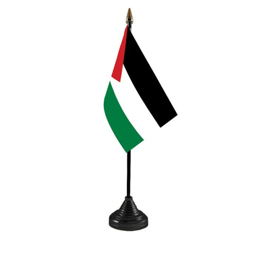 Palestine Plastic Table Flag with Stand
