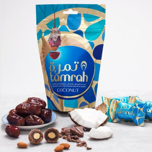 Coconut Almond Tamrah Dates 80g-almanaar Islamic Store