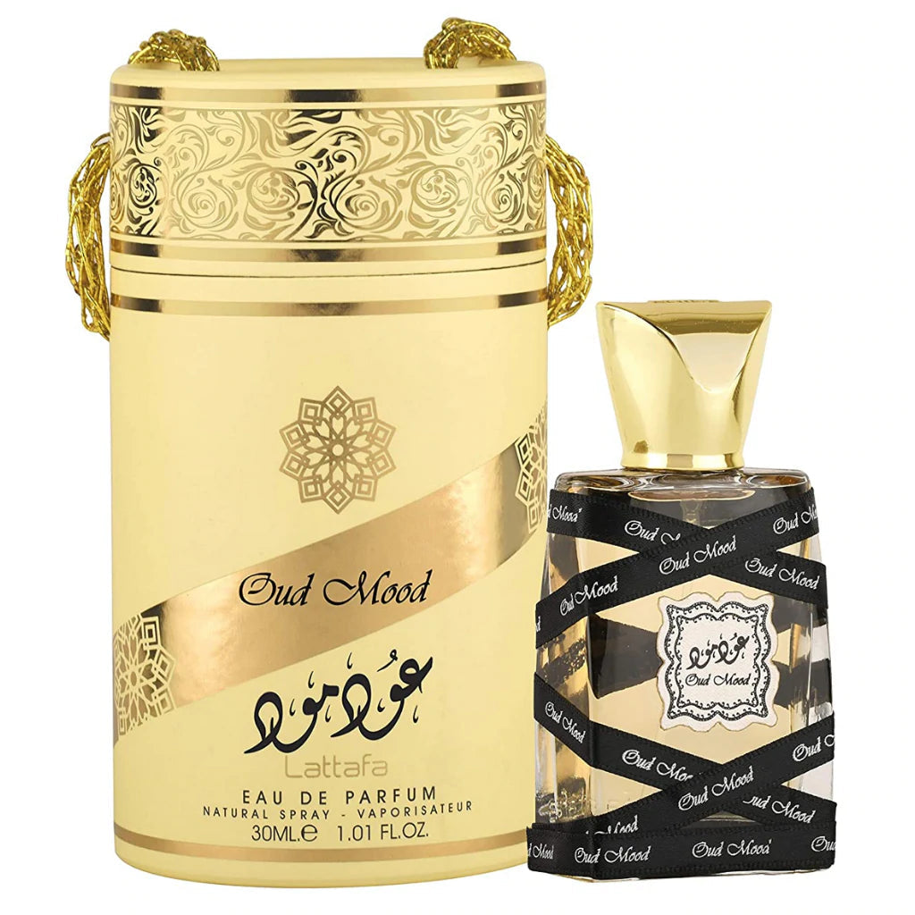 Oud Mood Eau De Parfum 30ml Lattafa – almanaar Islamic Store