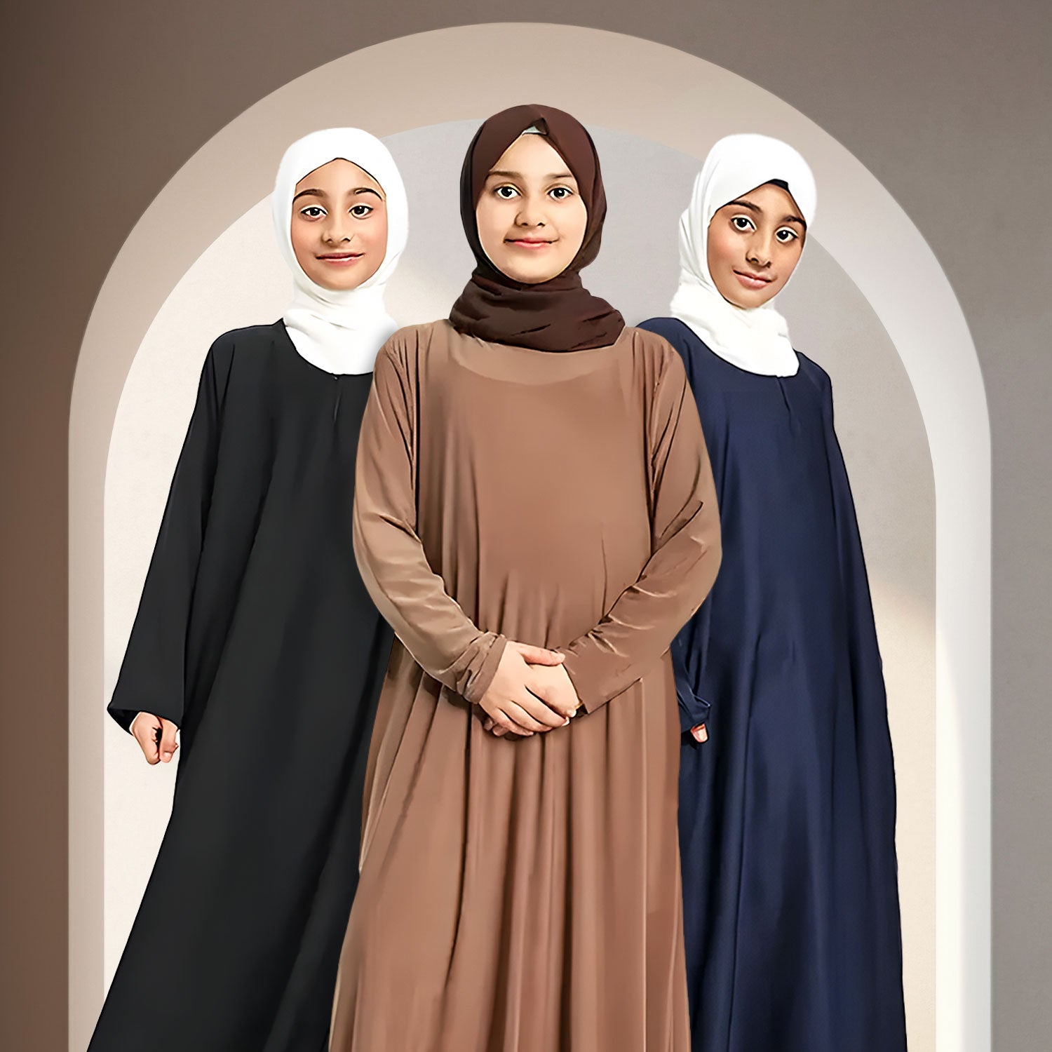 Girls-Abayas almanaar Islamic Store