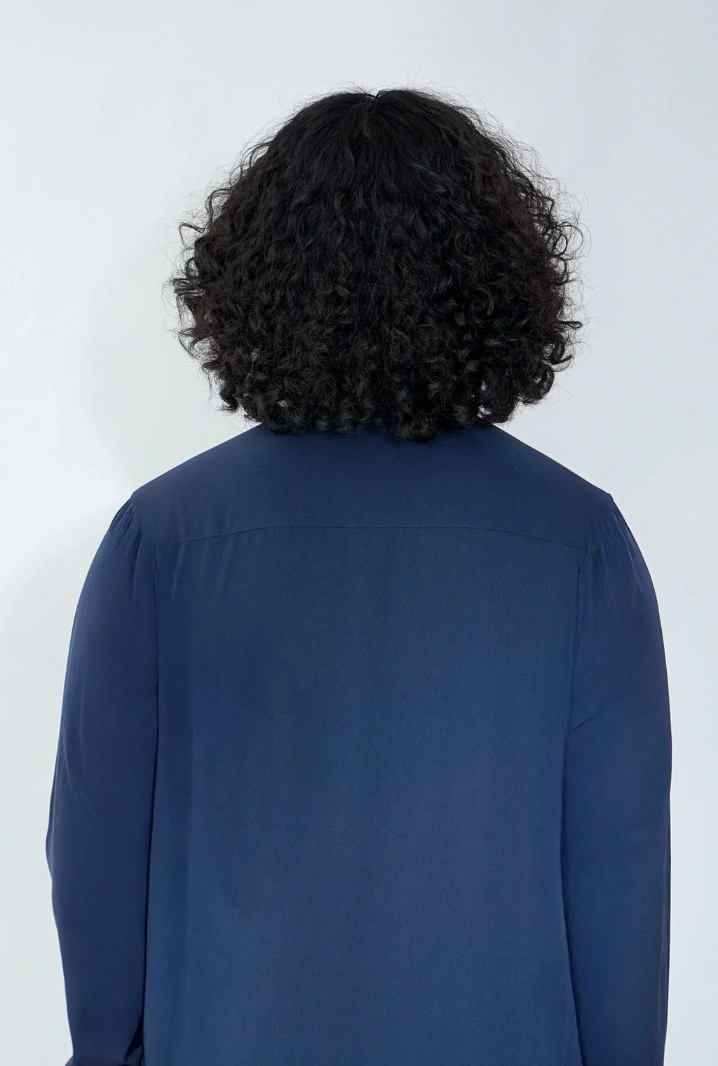 Plain Classic Saudi Thobe With Collar Navy - almanaar Islamic Store