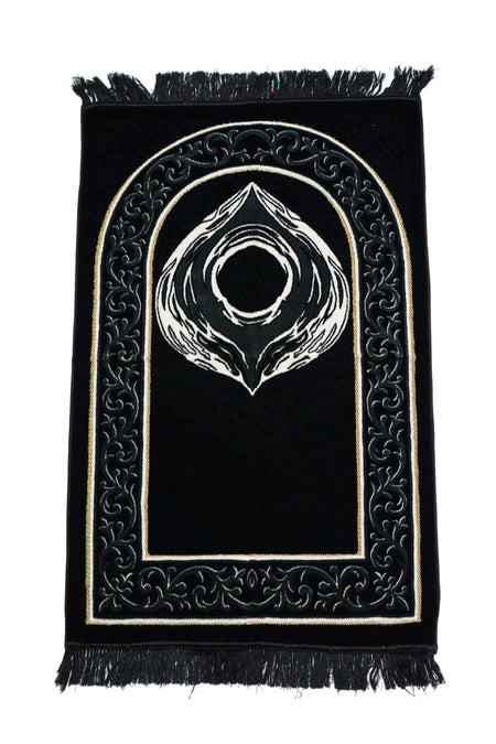 Turkish Luxury Kaaba Stone Prayer Mat - Super Soft - almanaar Islamic Store