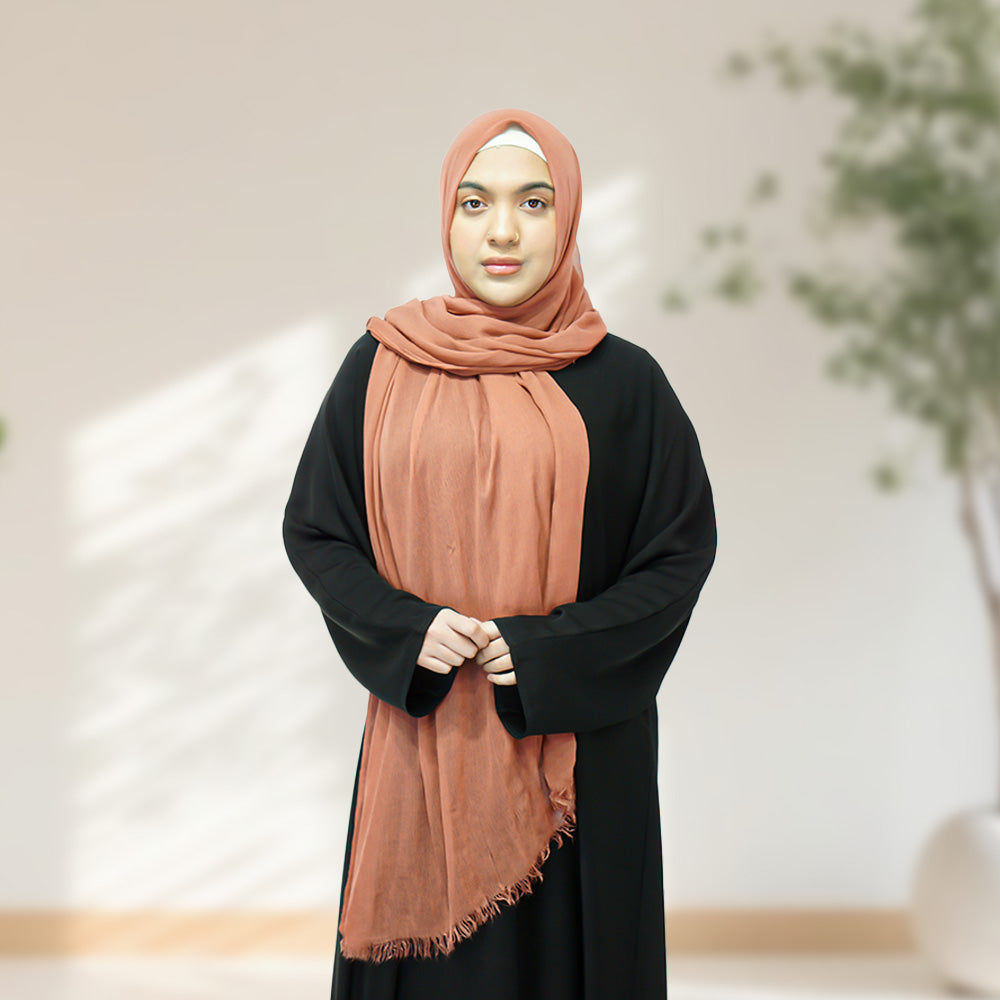 Rayon Hijab - Burnt Orange