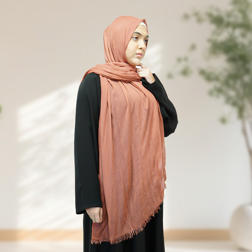 Rayon Hijab - Burnt Orange - almanaar Islamic Store