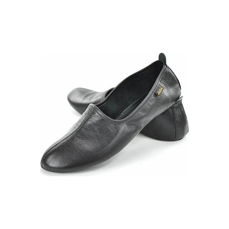 100% Leather Haj Umrah Tawaf And Home Shoes - Black-almanaar Islamic Store