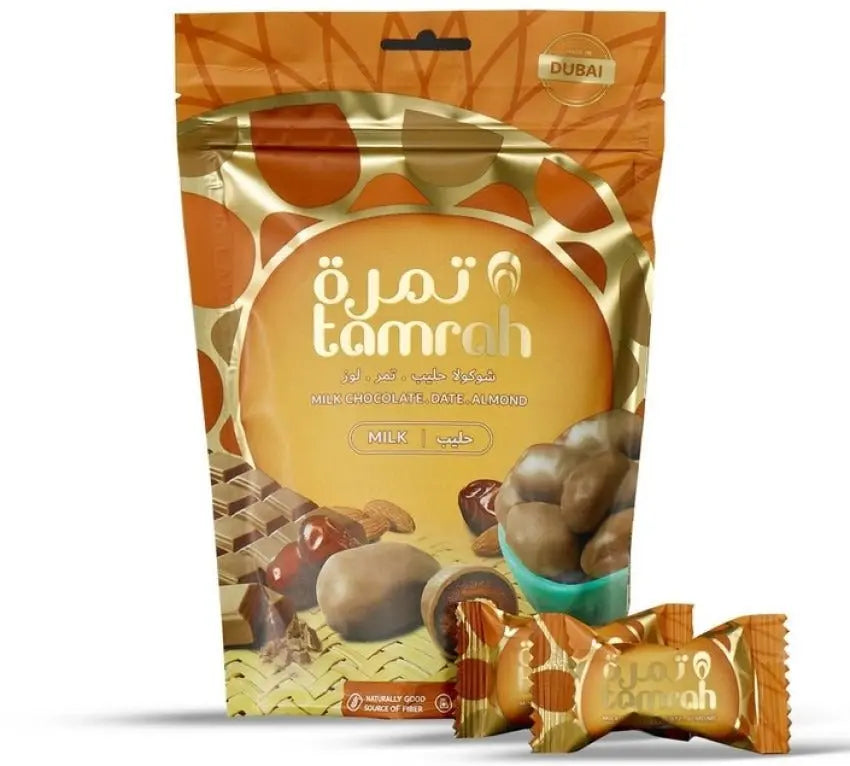 Milk Chocolate Almond Tamrah Dates 80g Tamrah