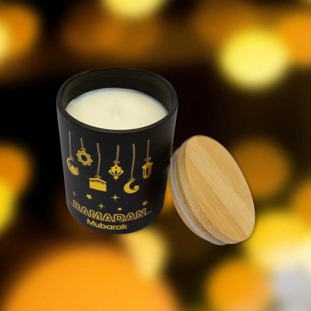 Ramadan Mubarak Scented Candle - almanaar Islamic Store