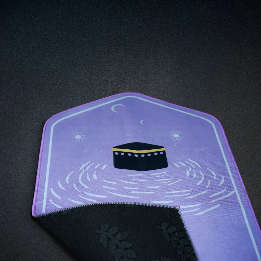 Islamic Prayer Mat – Kaaba Design with Non-Slip Base - almanaar Islamic Store