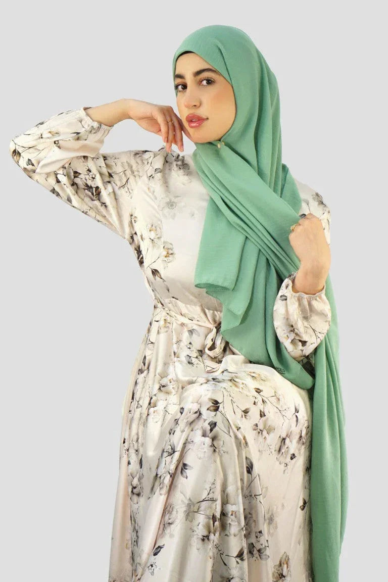 Premium Chiffon Hijab – Mint - almanaar Islamic Store