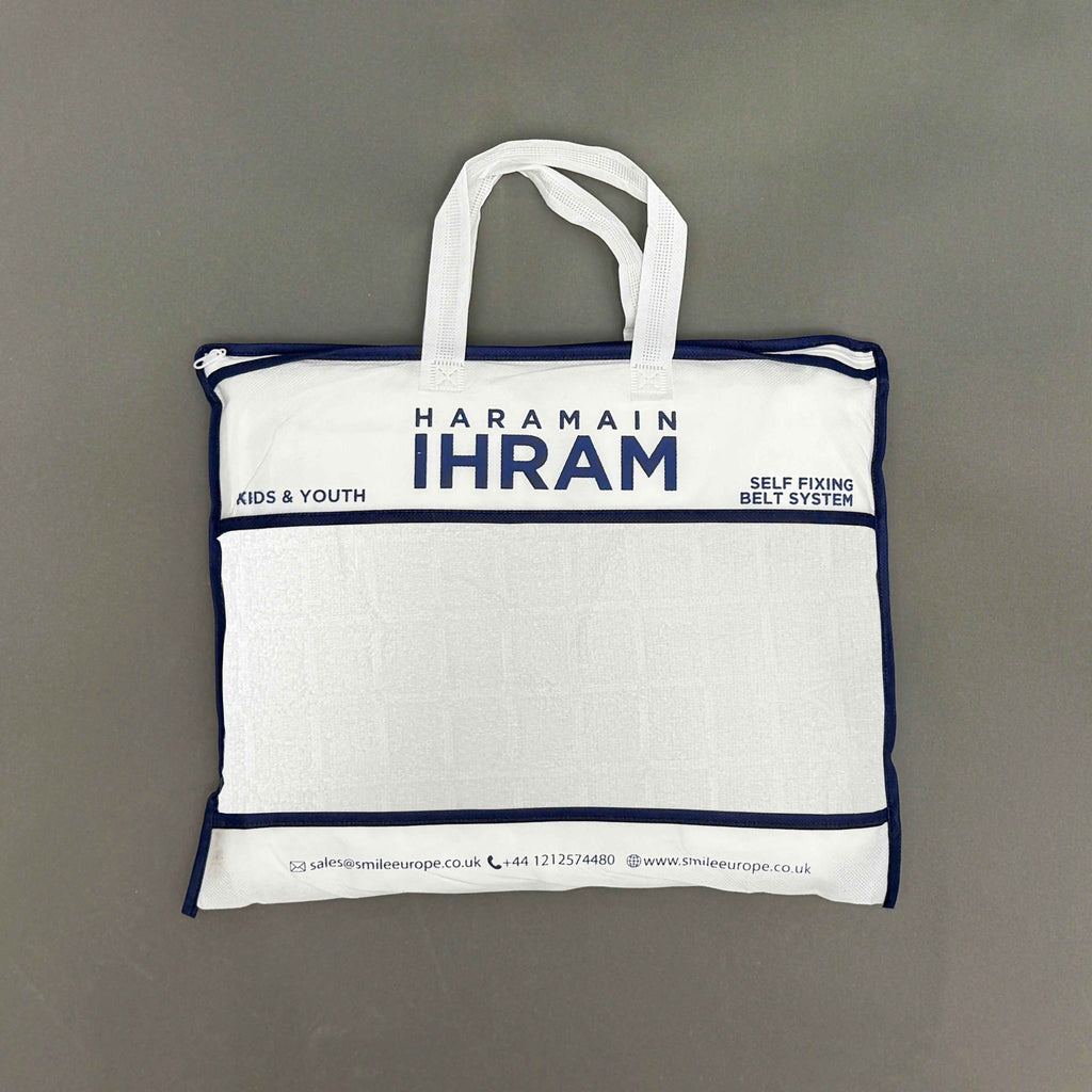 Haramain Self-Fixing Belt Ihram for Kids – 100% Superfine Fibre