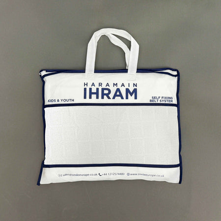 Haramain Self-Fixing Belt Ihram for Kids – 100% Superfine Fibre
