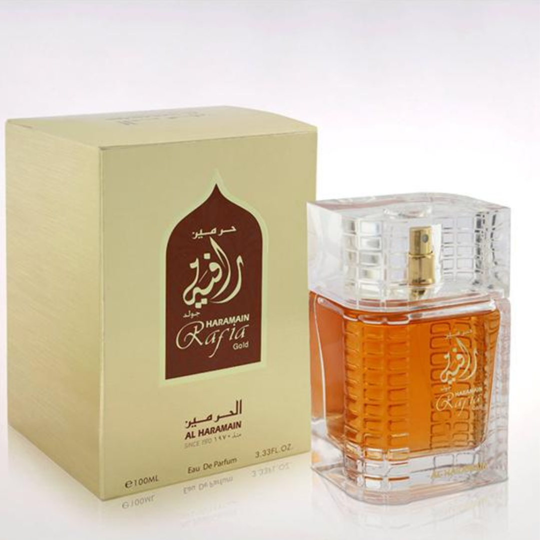 Rafia Gold Eau De Parfum 100ml Al Haramain - almanaar Islamic Store