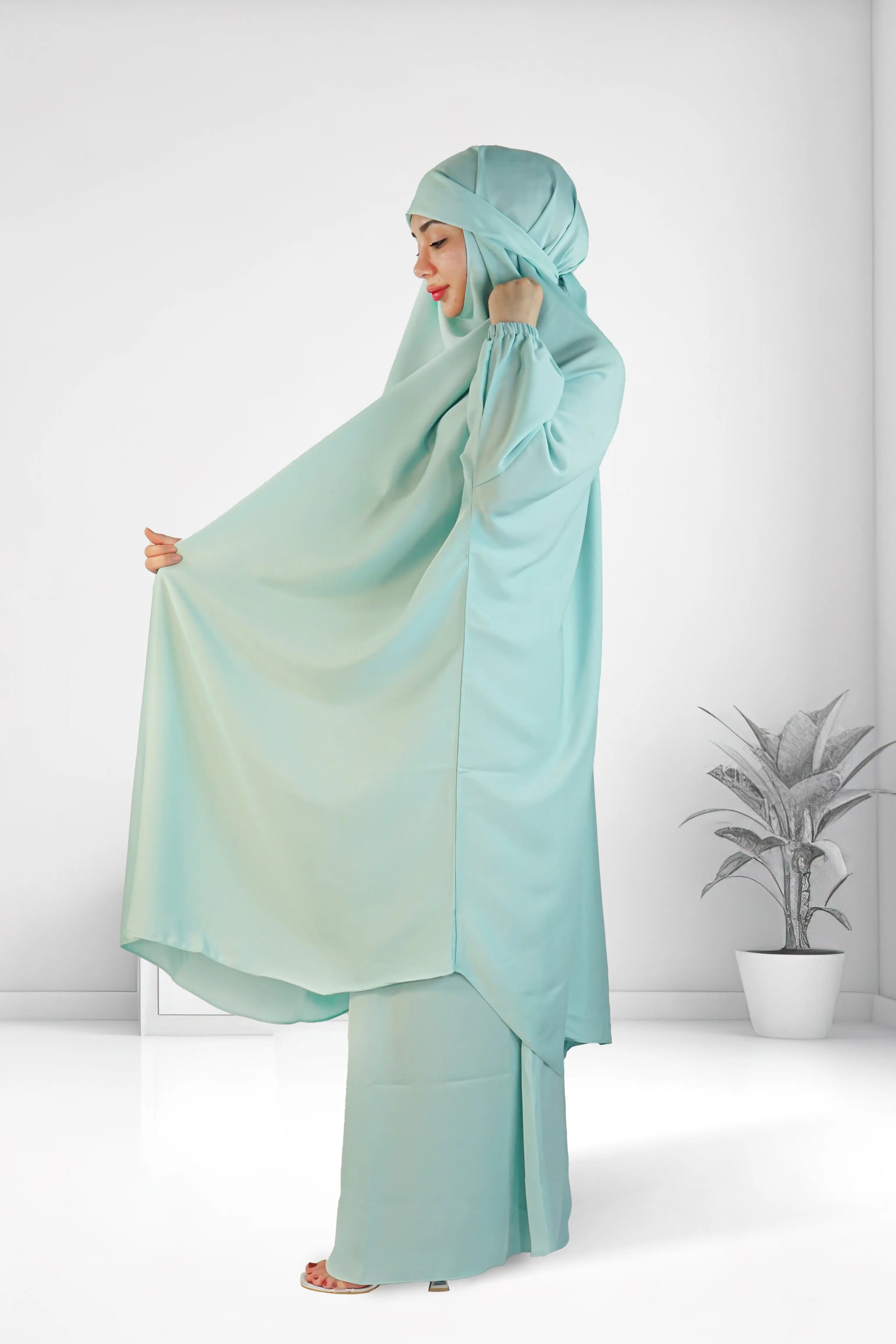 Premium Two Piece Jilbab Set Pestel almanaar Islamic Store