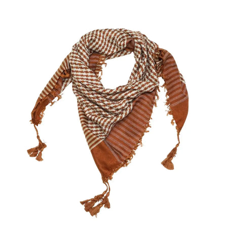 Military Shemagh Kids Scarf Texas Orange - almanaar Islamic Store