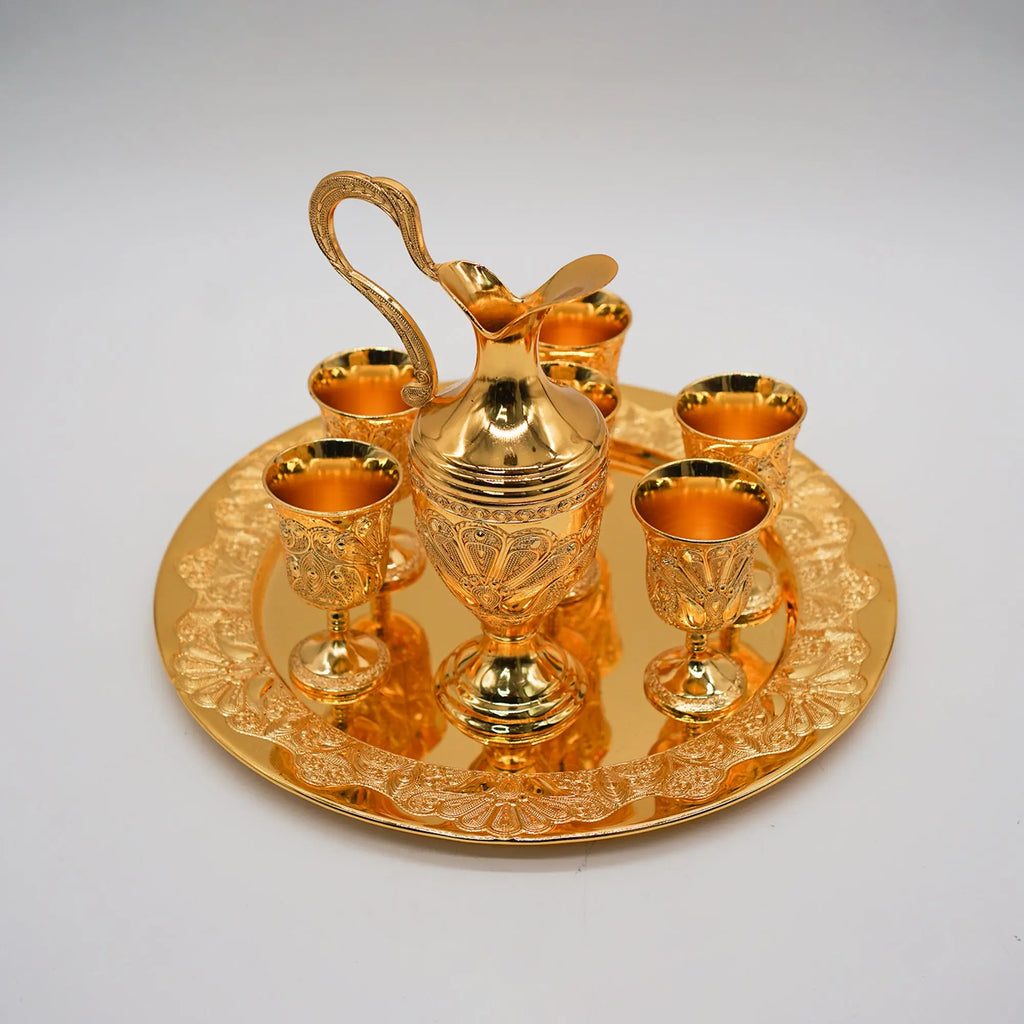 Turkish Coffee Set ( Gold & Silver ) - almanaar Islamic Store