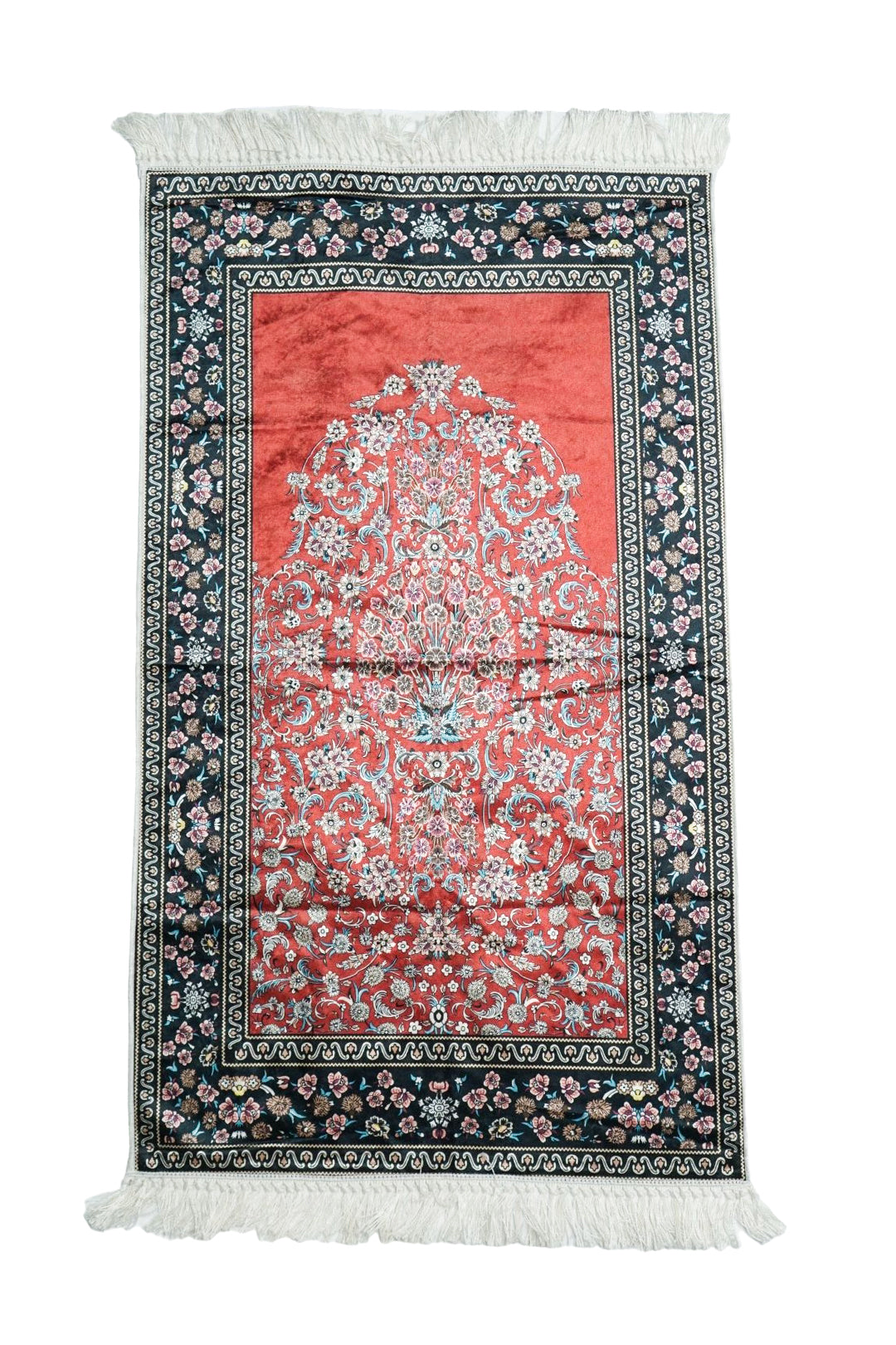 Turkish Soft Shiny Prayer Mat For Adults - almanaar Islamic Store