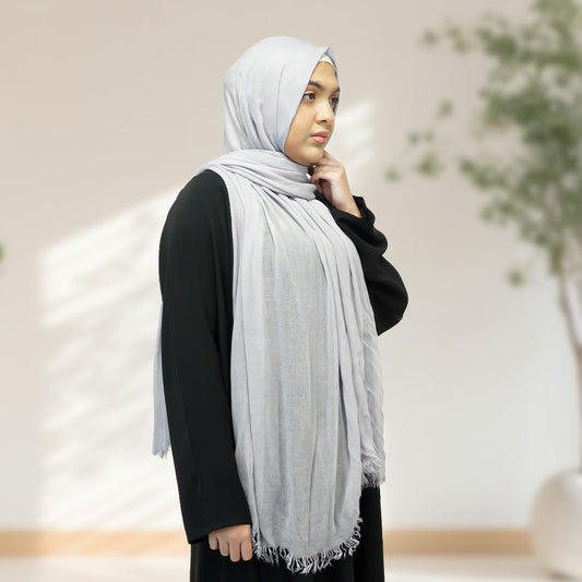 Rayon Hijab - Light Grey