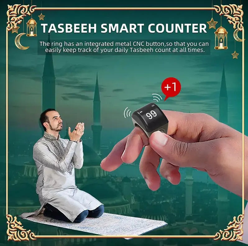 Smart Electronic counter ring QB-702 - almanaar Islamic Store