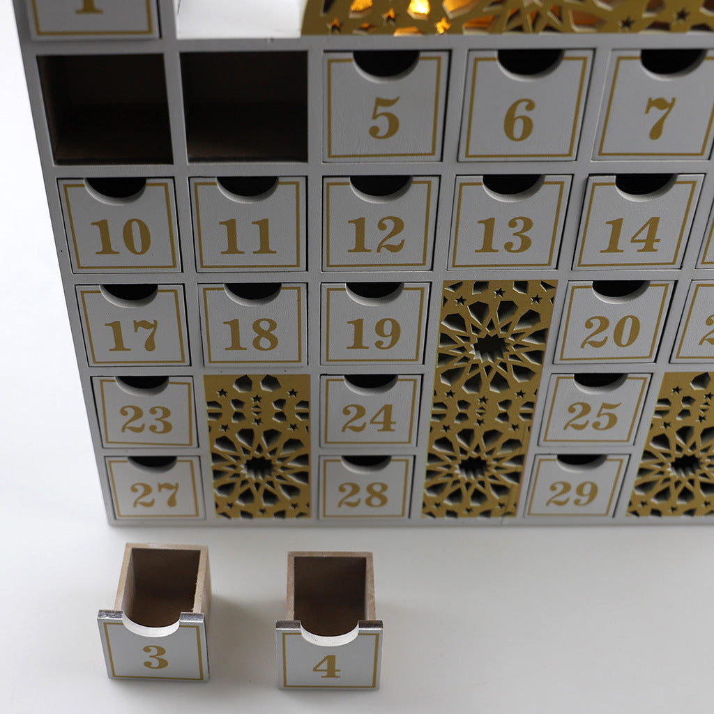 Ramadan Wooden Calendar – 30-Day Countdown - almanaar Islamic Store