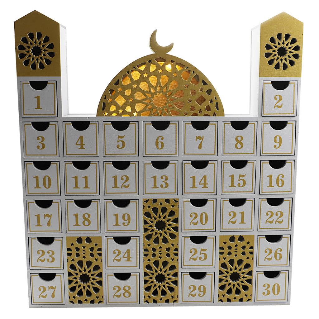 Ramadan Wooden Calendar – 30-Day Countdown - almanaar Islamic Store