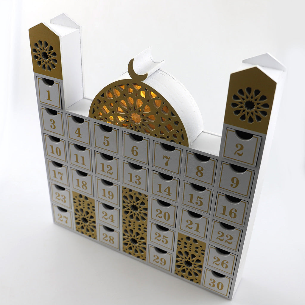 Ramadan Wooden Calendar – 30-Day Countdown - almanaar Islamic Store