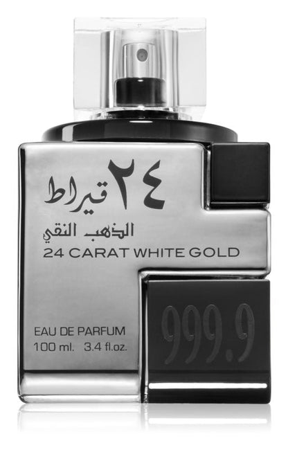 24 Carat White Gold Eau de Parfum 100ml Lattafa-almanaar Islamic Store