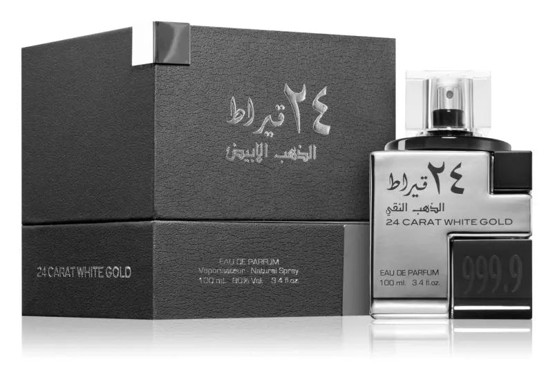 24 Carat White Gold Eau de Parfum 100ml Lattafa-almanaar Islamic Store