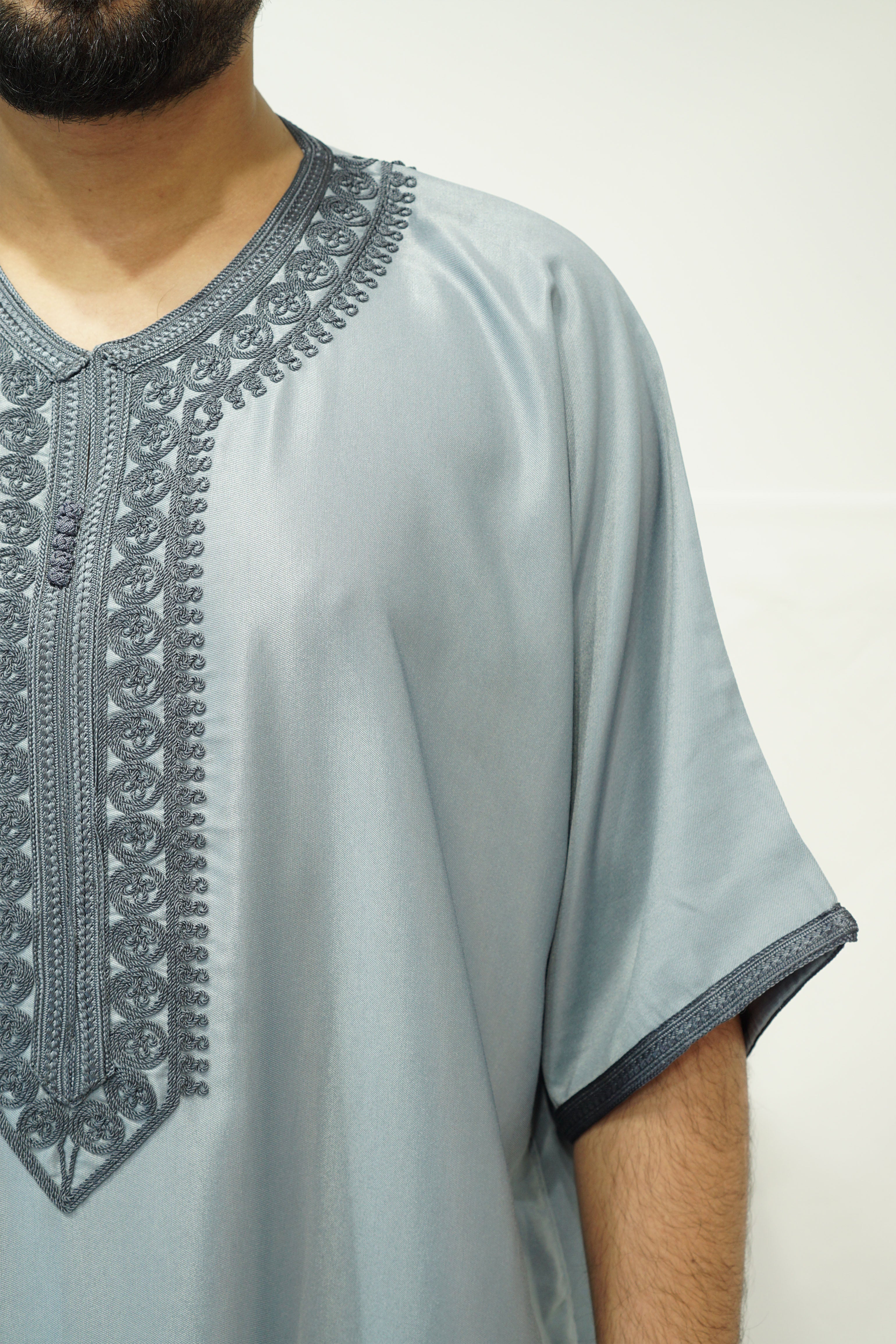 Moroccan Short Sleeve Gandoura - almanaar Islamic Store