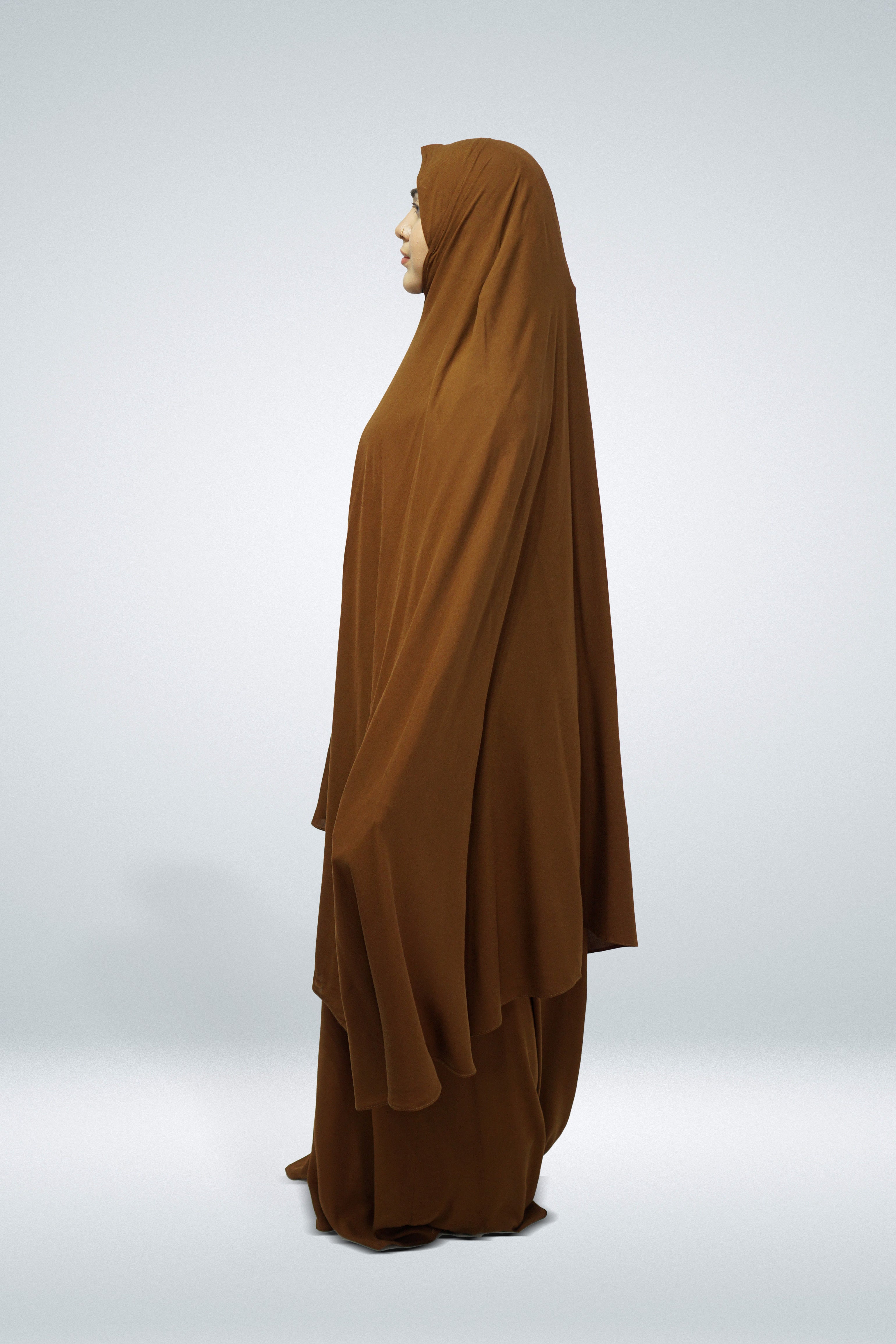 Hajj & Umrah Abaya Brown - almanaar Islamic Store