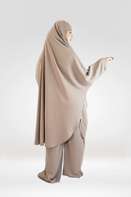 Jilbab with Palazzo - Mocha - almanaar Islamic Store