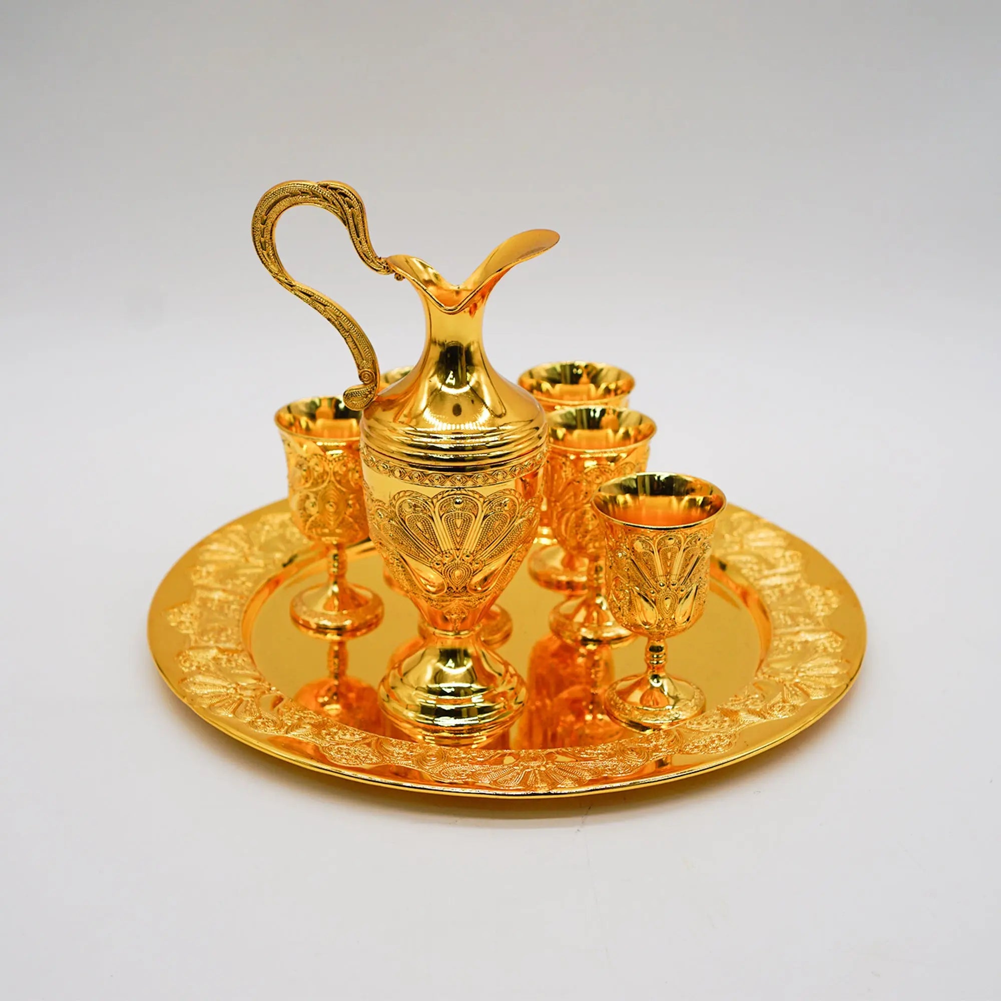 Turkish Coffee Set ( Gold & Silver ) - almanaar Islamic Store