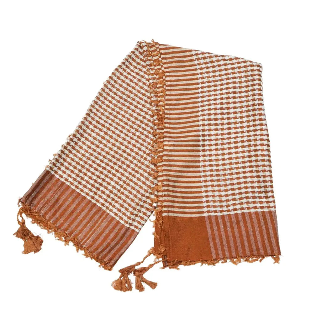 Military Shemagh Kids Scarf Texas Orange - almanaar Islamic Store