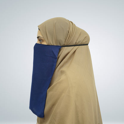 Elastic Half Niqab Black