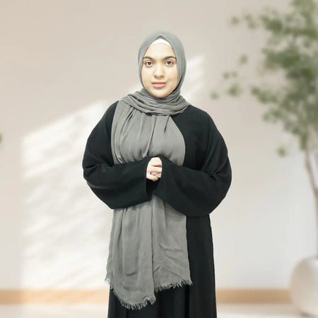 Rayon Hijab - Dark Grey - almanaar Islamic Store