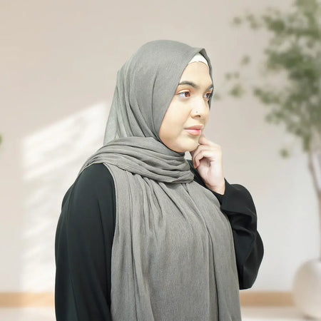 Rayon Hijab - Dark Grey - almanaar Islamic Store