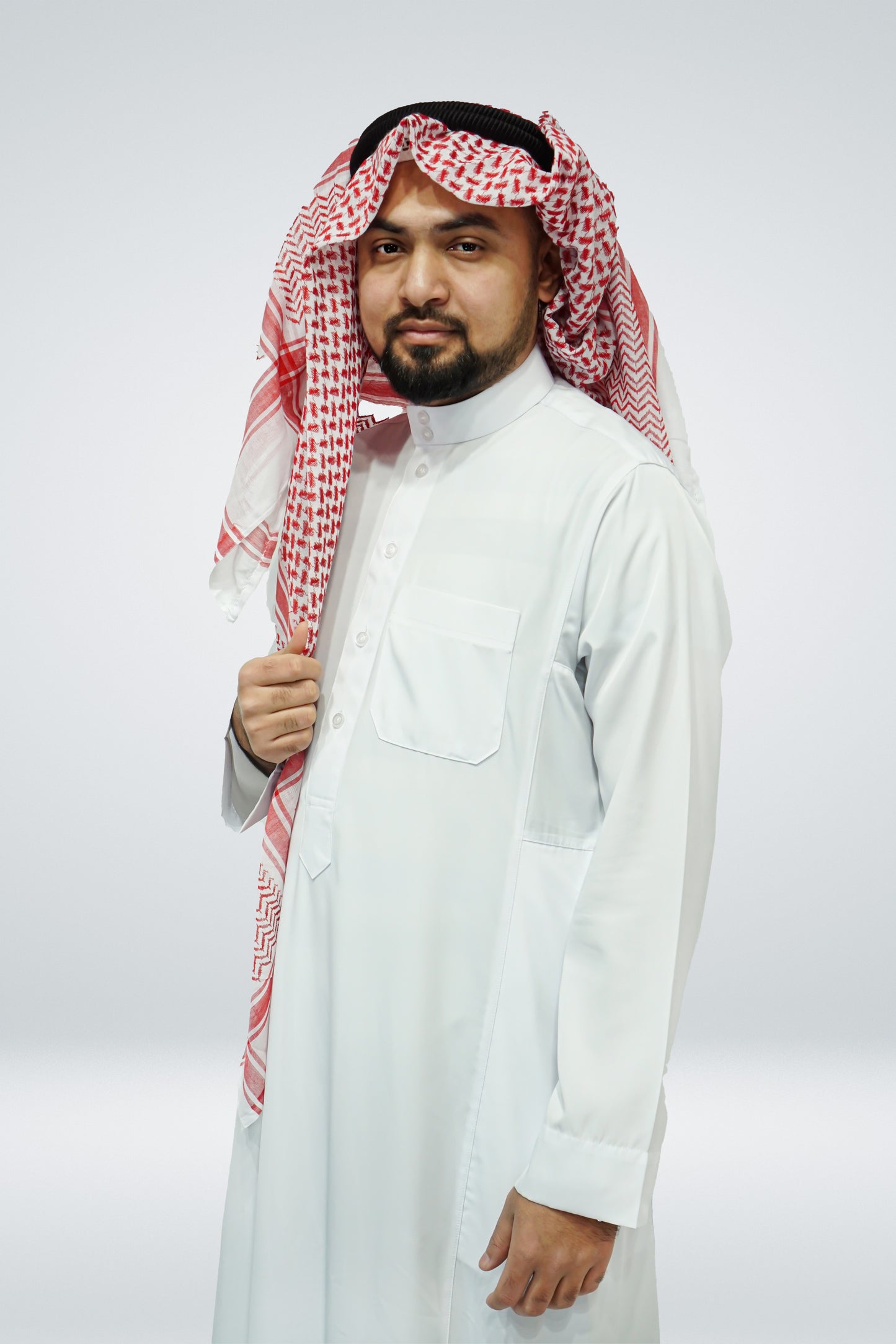 Plain Classic Saudi Thobe With Collar (4 Colours)