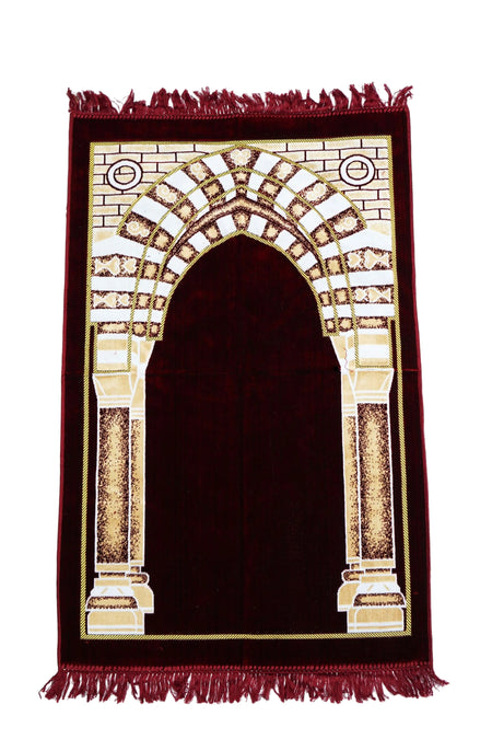 Mihrab Design Turkish islamic Prayer Mat - almanaar Islamic Store