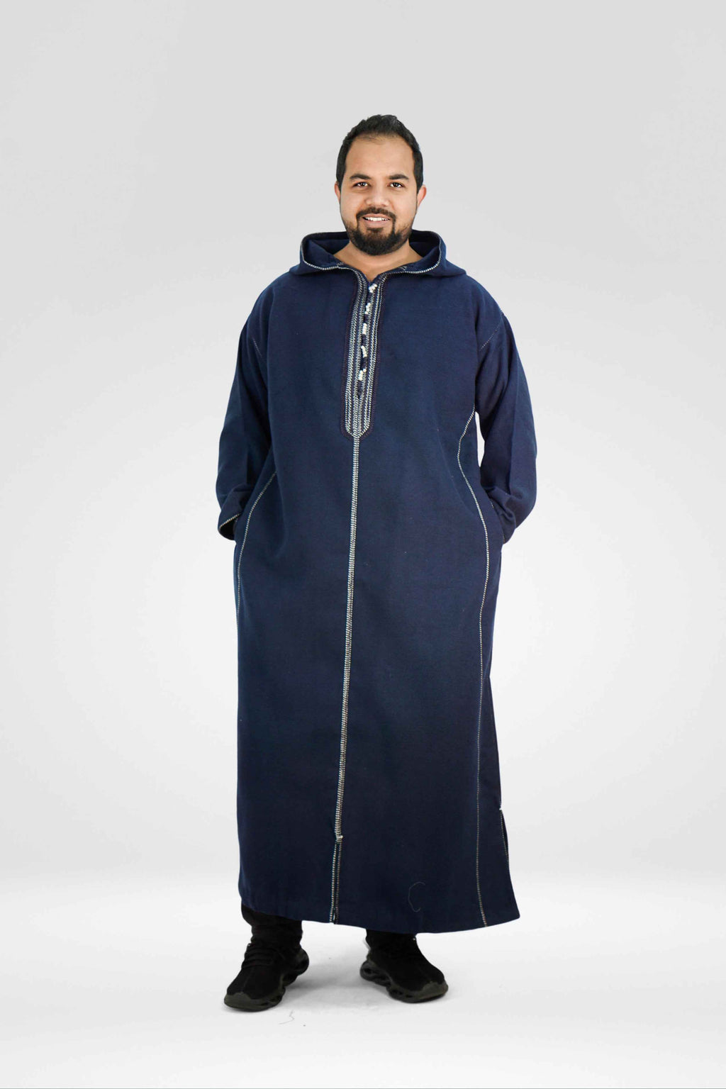 Premium Moroccan Double-Face Winter Thobe with Hood