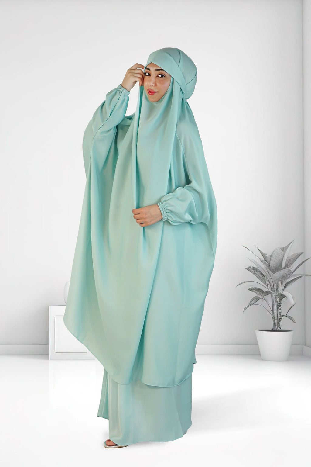 Premium Two Piece Jilbab Set Pestel almanaar Islamic Store