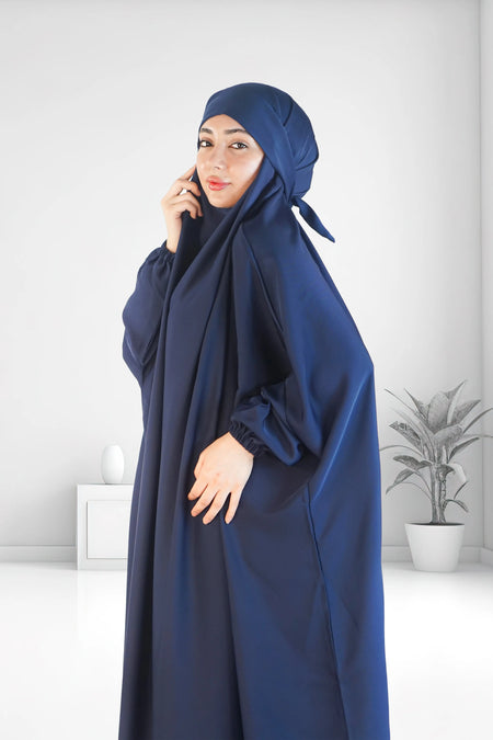 Premium Two Piece Jilbab Set Navy almanaar Islamic Store