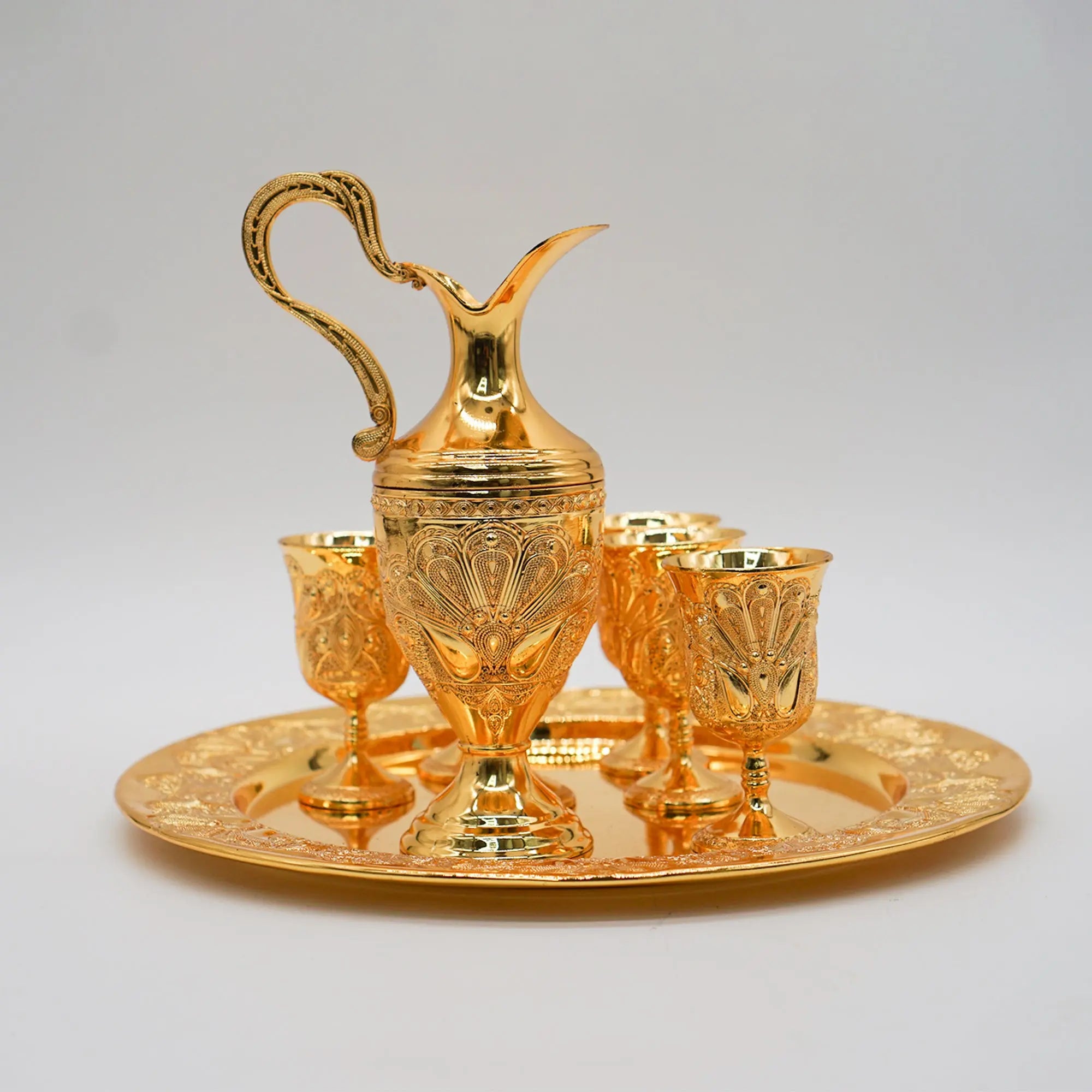 Turkish Coffee Set ( Gold & Silver ) - almanaar Islamic Store