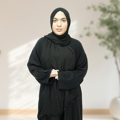 Rayon Hijab - Black