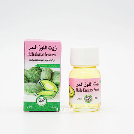 100% natural Bitter almond oil 30ml - almanaar Islamic Store