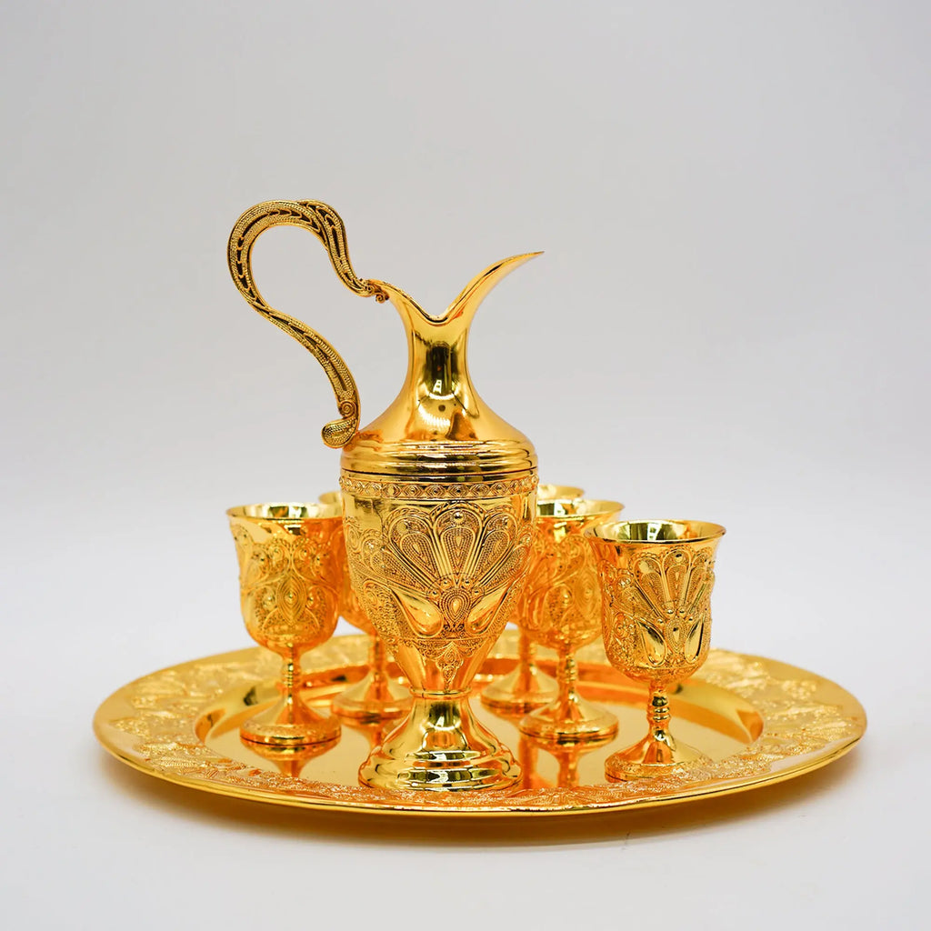 Turkish Coffee Set ( Gold & Silver ) - almanaar Islamic Store