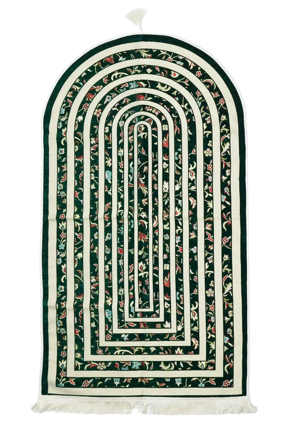 HIgh Quality Green Rawza Prayer Rug - almanaar Islamic Store