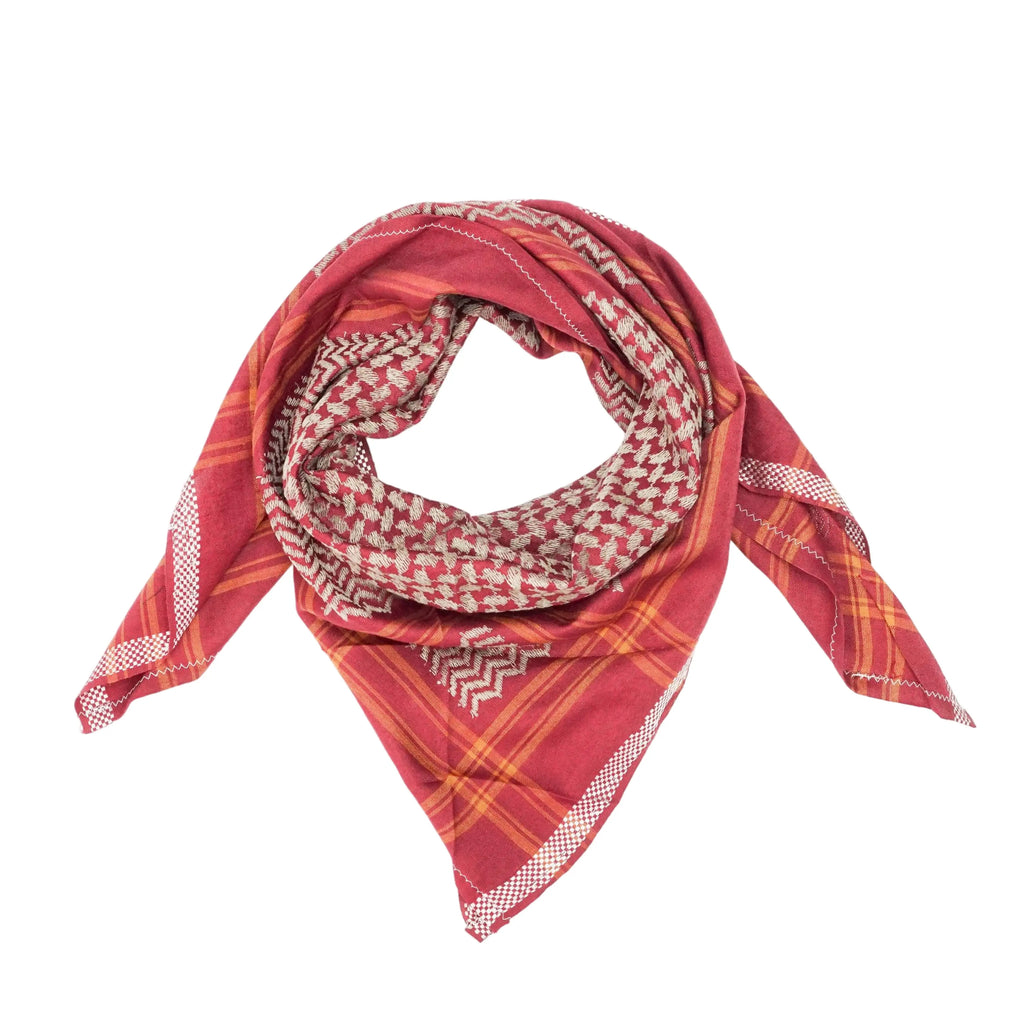 Arab Premium Shemagh Kids Scarf Red - almanaar Islamic Store