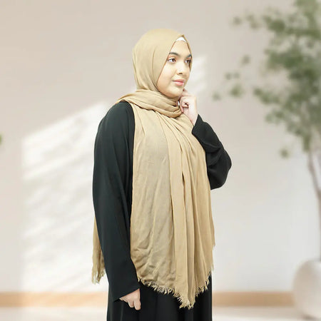 Rayon Hijab- Tan - almanaar Islamic Store