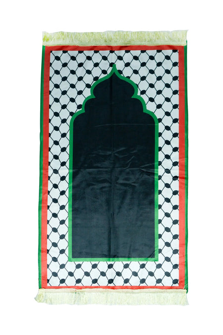 Palestinian-Inspired Prayer Mat almanaar Islamic Store