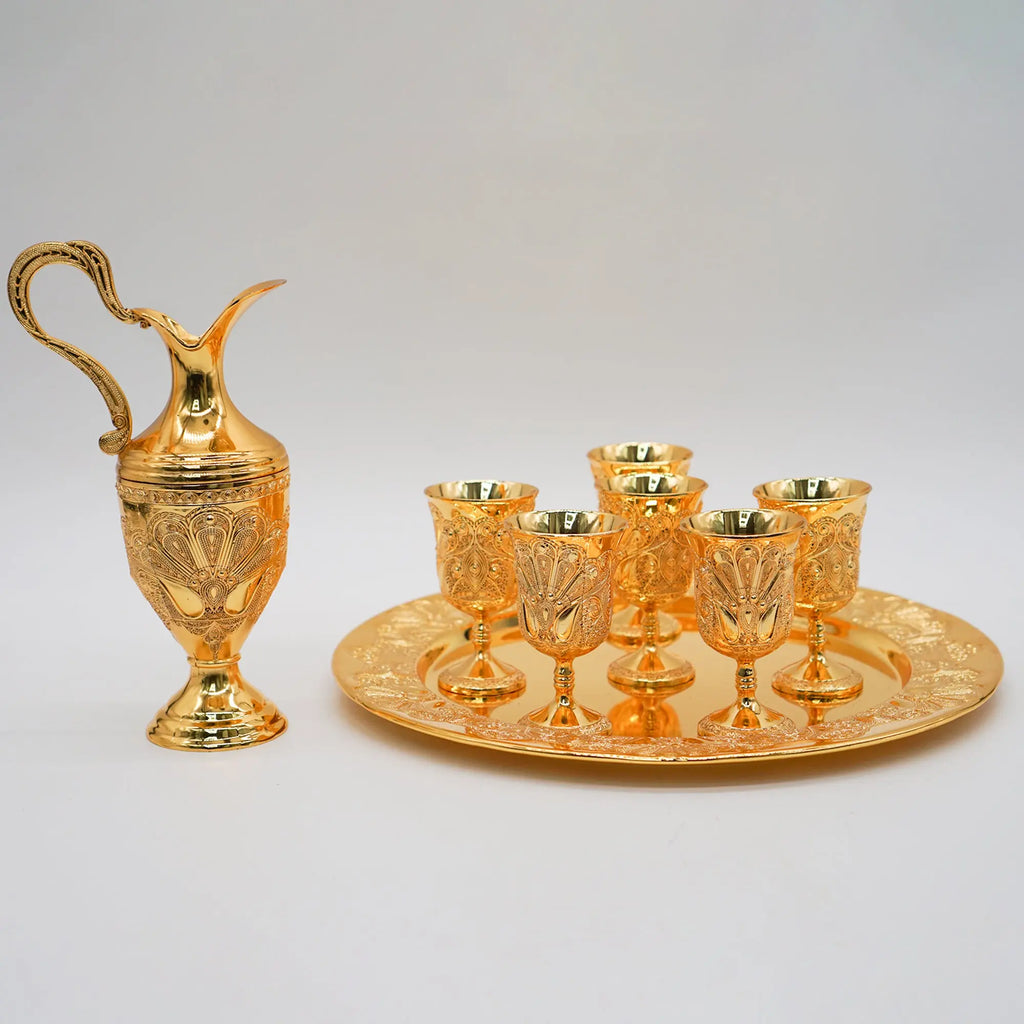 Turkish Coffee Set ( Gold & Silver ) - almanaar Islamic Store