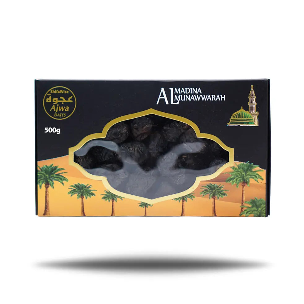 Premium Ajwa Dates From Al Madinah Al Munawwarah 500g almanaar